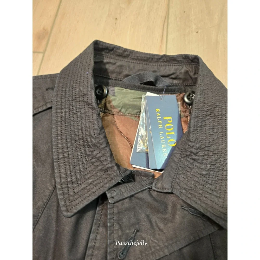 Polo Ralph Lauren Jacket Mens Large Field Camo Reveresable Liner Chore NWT